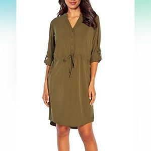 Orvis Pack and Go LS Travel Dress in Terragon, Size L